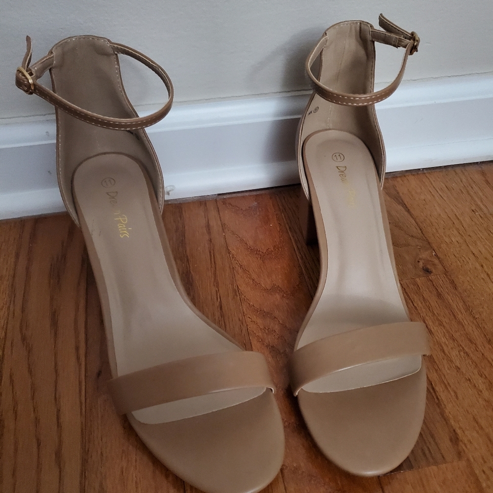 Tan Ankle Strap Sandal